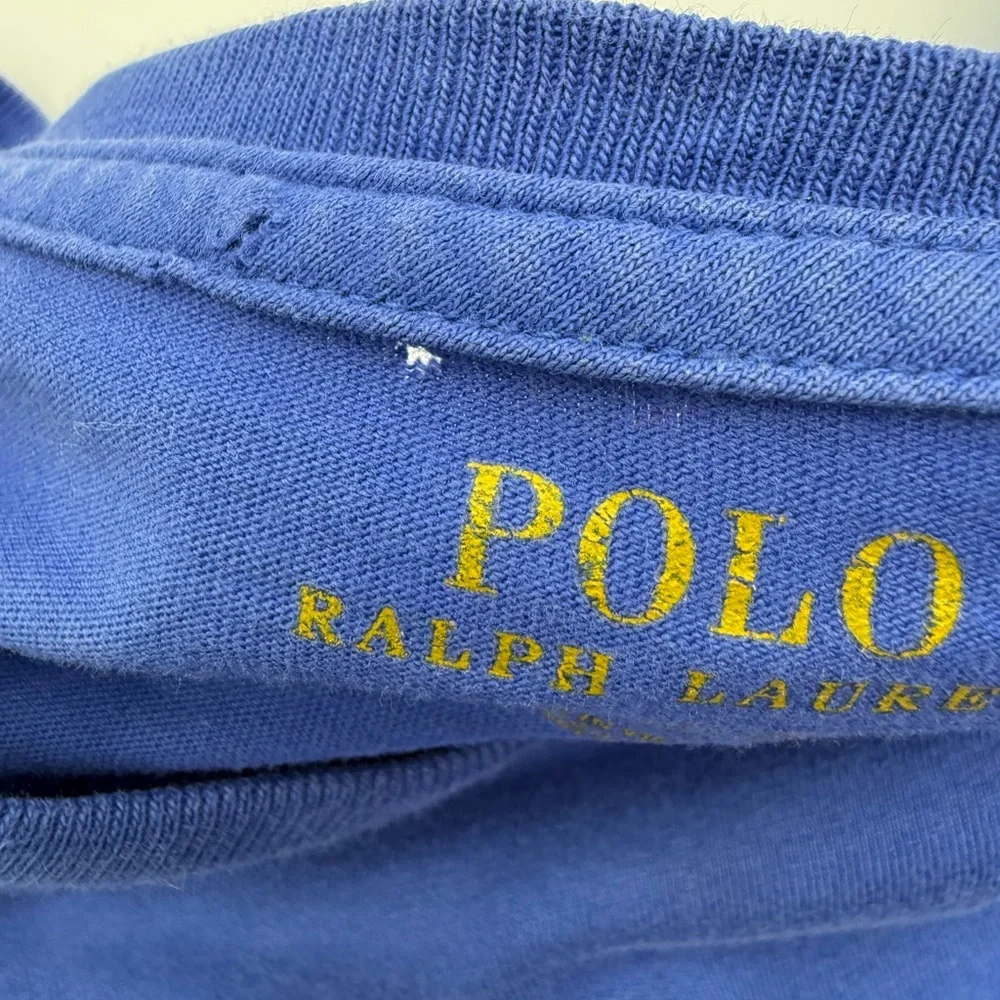 Polo Ralph Lauren Big Logo Graphic T Shirt Mens XXL Blue - Picture 7 of 10